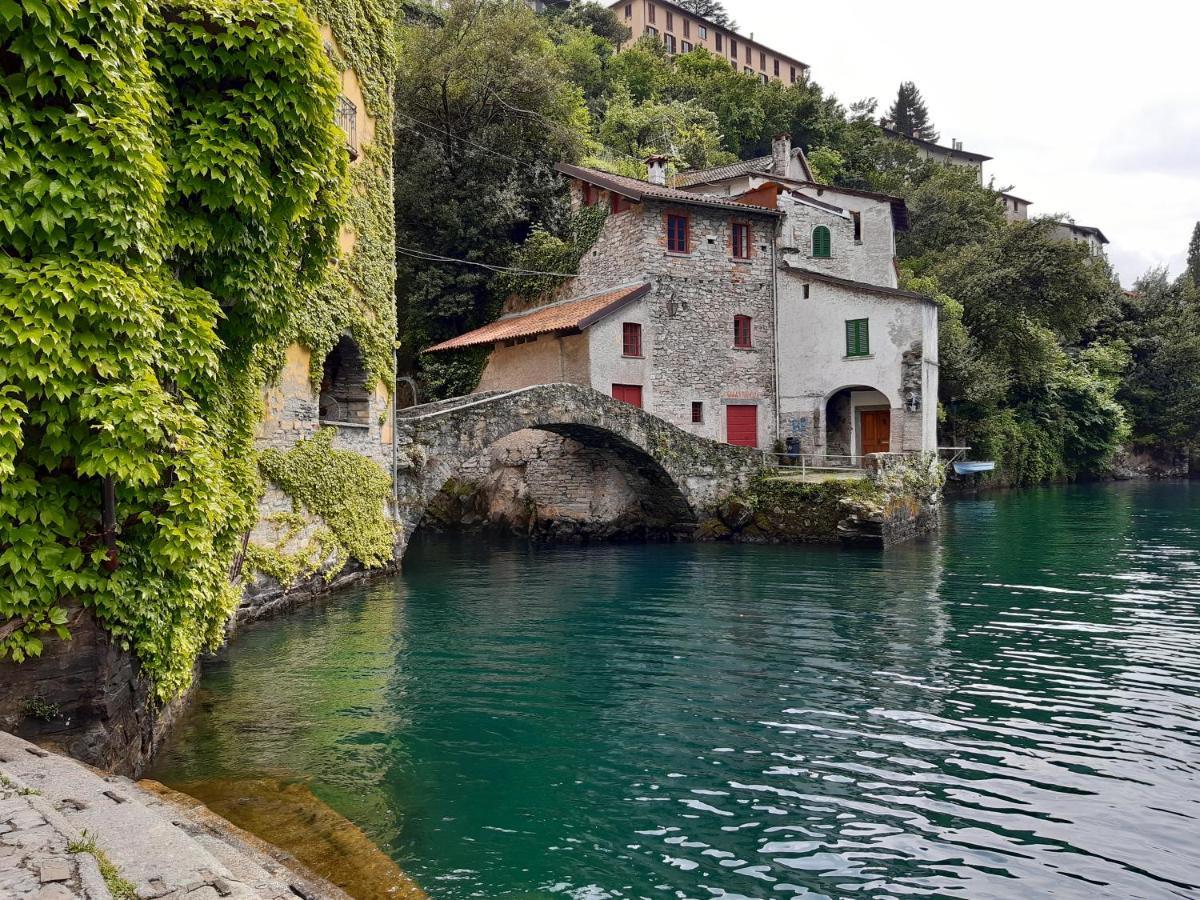Casa con vista lago a Nesso Esterno foto